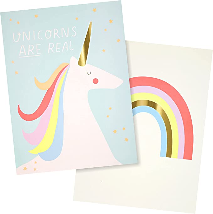 MERI MERI Rainbows & Unicorns Art Prints